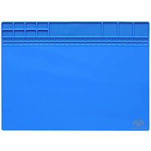 Werse Magnetico resistente al calore saldatura tappetino silicone pistola termica Bga stazione di saldatura isolamento Pad riparazione strumenti di manutenzione piattaforma scrivania tappetino - blu