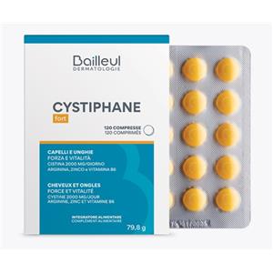 CYSTIPHANE BIORGA - Integratore Alimentare con L-Cistina, Zinco e Vitamina B6 per Rinforzare Capelli e Unghie - 120 Compresse