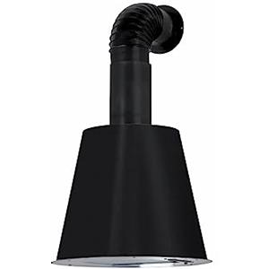 Elleci Cappa Cucina Aspirante a Parete Larghezza 45 cm colore Nero