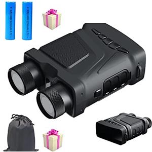 NGBFF Visore Notturno, Binocolo for visione notturna ricaricabile 850nm Infrarossi HD 5X Zoom digitale Telescopio Occhiali notturni for la sorveglianza del campeggio di caccia,per birdwatching, sport all'a