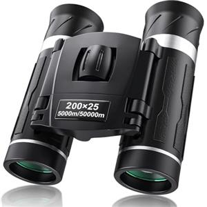 Generic Binocolo per adulti - 200×25, binocolo con prismi Bak4, binocolo con fotocamera del telefono | Binocolo ad alta potenza con ampia visuale, binocolo compatto impermeabile per birdwatching, caccia e