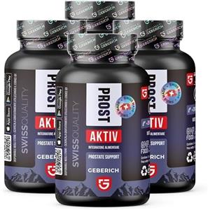 ProstAktiv (4 pacchi) Capsule ProstAktiv | Serenoa Repens 360mg + Echinacea 360mg | Integratore Prostata Uomo con Ginkgo biloba, Licopene, Zinco | Supporto Prostatico e Vie Urinarie | 30 Capsule