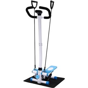Naxidf Stepper fitness con manubrio Stepper 2 in 1 attrezzo per allenamento fino a 150 kg, per allenamento a casa, fitness, altezza regolabile, sistema di azionamento idraulico, basso rumore, stepper fitness