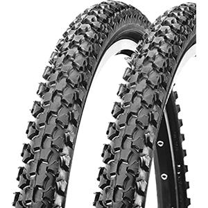 ECOVELO 2 COPERTONI 14 X 1 3/8 X 1 5/8 (44-288) Pneumatici Neri in Gomma 14" per Mountain Bike MTB Bicicletta Bimbo
