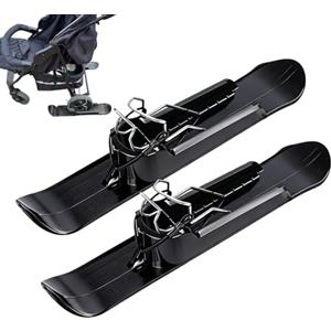 Qokeeu Set da sci per passeggino, Balance Cycling, set da sci per bambini, scooter da neve, per passeggini, snowboard, scooter da neve, per bicicletta, da golf, sedie a rotelle,
