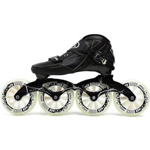 Generic Scarpe Da Pattinaggio Di Velocità In Linea Professionali For Adulti, 4 Ruote Da 90-110 Mm, Pattini Da Corsa Leggeri A Singola For Principianti E Adolescenti(39)