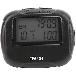 QWUUYEC Timer Intervallo Elettronico, Cronometro ABS per Allenamento, 65x53x26,5mm - Funzione Allarme, Vibrazione, Multi - Countdown, Ideale per Yoga, Boxe e Sport