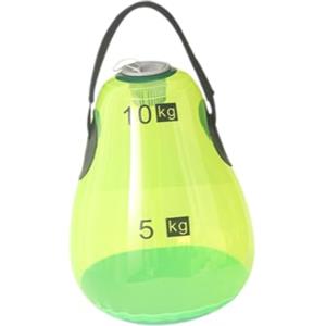 F Fityle Kettlebell Riempito d'Acqua Kettlebell da Viaggio Multiuso con Cuscinetti per Esercizi Fitness Peso Regolabile per Squat Domestici, Verde 10kg
