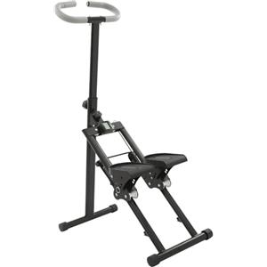Dettchan Black Stair Stepper, scaletta verticale pieghevole per allenamento completo di tutto il corpo, per casa, palestra, appartamenti, palestre, uffici, 41 x 78 x 133,5 cm