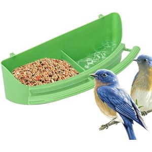Generico Tazza per mangiatoia per uccelli per gabbia, mangiatoia per uccelli - Tazza per l'alimentazione 'acqua con gabbia per passeri,Ciotole per acqua e cibo per uccellini, piccioni, canarini e passeri
