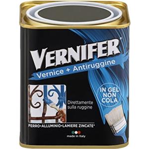 Arexons Vernifer Vernice Antiruggine Grigio Peltro Antichizzato 750 ml - Pronto all'uso, Applicabile sulla Ruggine, Non Cola