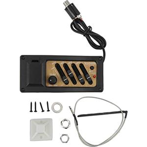 Omabeta Pickup per chitarra acustica , pickup piezoelettrico sostitutivo per preamplificatore per chitarra 7545R Frequenze regolabili per modificare e perfezionare il suono