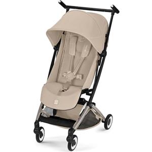 CYBEX Gold Passeggino LIBELLE con dimensioni adatte al bagaglio a mano, Da circa 6 mesi a circa 4 anni (max. 22 kg), Ultraleggero (solo 6 kg), Sistema di cinture a una mano, Almond Beige