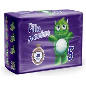 Totò Piccinni PILLO Premium Junior, Taglia 5 (11-25 Kg), 1 Pacco da 40 Pannolini Bimbo