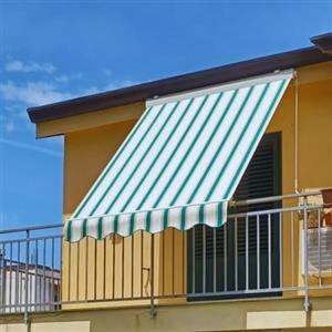TENDAGGIMANIA Tenda da Sole a Caduta con Cassonetto di Protezione - Tenda Balcone Esterno in Tessuto Acrilico Tempotest Personalizzabile - Larghezza da 181 a 245 cm - Altezza 300 cm