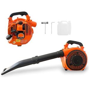 GrecoShop Soffiatore a Scoppio 52CC con Motore 2 Tempi 1500W - Soffiatore da Giardino Potente e Leggero per Foglie, Detriti e Pulizia Cortile - Manutenzione Spazi Esterni, Portatile e Facile da Usare