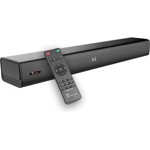 TECHMADE Soundbar TV 2.1 con Subwoofer Integrato - Potenza Max 80W - Bluetooth, Ingressi HDMI ARC/AUX/Ottico - Audio Potente, Bassi Profondi - Compatta, installazione Anche su Parete