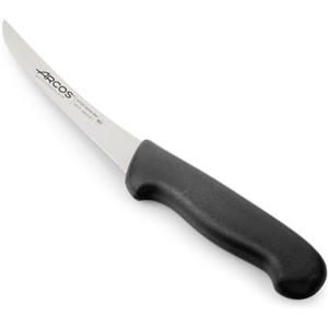 Arcos Coltello Disossatore con Lama in Acciaio Inossidabile Nitrum 140 mm - Coltello Professionale per Tagliare Ossa e Carne, Manico Ergonomico in Polipropilene - Nero, Serie 2900