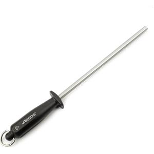 Arcos Serie Acciaini Affilatori - Acciaini Affilatori Affilacoltelli - Acciaio al Carbonio Cromato 230 mm - Manico Polipropilene Colore Nero
