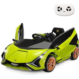 SOARS Macchina Elettrica per Bambini Lamborghini SIAN 12V (Verde)