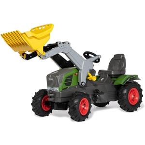 Rolly Toys 611089 - Trattore a Pedali Farmtrac Fendt 211 Vario, con Ruspa e Ruote Gonfiabili