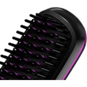 Generico Spazzola Per Capelli - Capellies A Vapore | Piastra Per Capellis Senza Fili Mini Pettine Caldo Portatile Agli Ioni Negativi Ricaricabile Livelli Di Temperatura Regolabili Esperienza Confortevole Batte