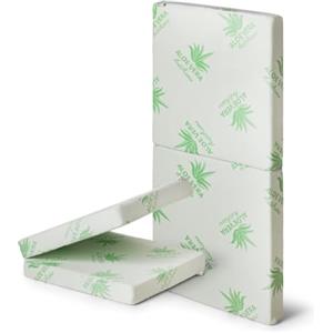 epselia ENJOY THE ITALIAN UNIVERSE EPSELIA Materasso Pieghevole Lettino per Bambini Camping cm 60x120 H9, tessuto ALOE VERA Traspirante Sfoderabile, Certificato Antisoffoco EN16890:2017 Poliuretano CertiPUR™ OEKO-TEX®