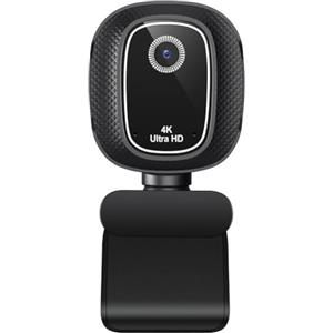 QOXEZY Webcam 4K compatibile con USB-C con copertura per la privacy scorrevole per team Zoom Meet Streaming e comunicazione remota (4K)