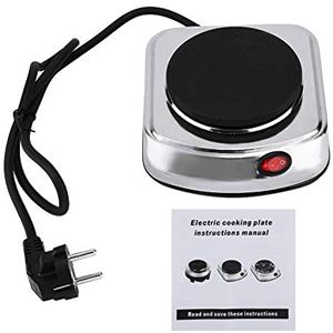 Acouto Mini Fornello Elettrico 500W Portatile - Piastra Riscaldante Compatta con Spina EU 220-240V, Ideale per Casa, Campeggio, Viaggi, Caffè e Uso Domestico