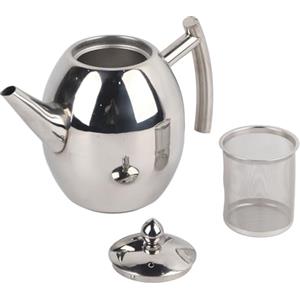 Hilitand Bollitore per teiera in acciaio inox con filtro grande capacità, 1L / 1,5L(1000ml)