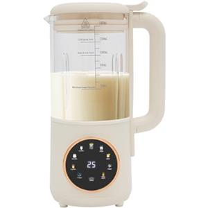 YOICUATGNA Macchina per latte di soia 1400 ml con 16 lame in acciaio inox, multifunzionale per latte vegetale con funzione di pulizia, funzione tempo, protezione termica e protezione di sicurezza per avena, noci