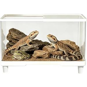 Generico Teca,Custodia antifuga e ventilata per testuggini,Acrilico contenitore per e alloggiamento per tartarughe | Per testuggini, iguane, gechi leopardo e draghi barbuti