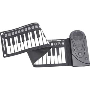 Vvikizy Pianoforte Roll Up, Tastiera Roll Up 49 Tasti Pianoforte Tastiera Elettronica Portatile Pianoforte Pieghevole per Principianti 16 Toni 10 Ritmi Controllo Volume a 16 Livelli