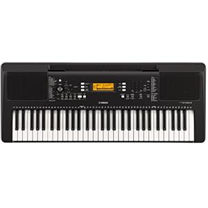 Yamaha Digital Keyboard PSR-E363 - Tastiera Digitale portatile ideale per principianti - Design compatto, con 61 tasti dinamici sensibili al tocco e funzioni di apprendimento - Nero