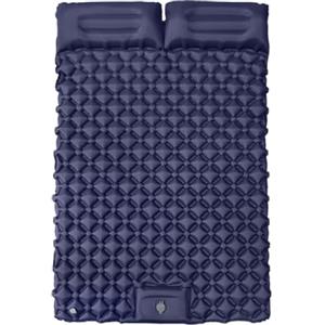Riaisttd Materassino da campeggio, materassino gonfiabile con cuscino, 190 x 110 x 4 cm, ideale per escursioni, viaggi all'aperto, campeggio, trekking e avventure nella natura selvaggia