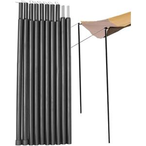 Generic Asta telescopica per vela, accessorio da campeggio in ferro, robusto e leggero e regolabile, per ombrellone, vela, spiaggia, amaca, tettoie, , , attrezzatura da viaggio