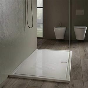 Hatria Piatto doccia in ceramica 100x70 slim H cm 3 bianco lucido senza sifone modello Lif di Hatria
