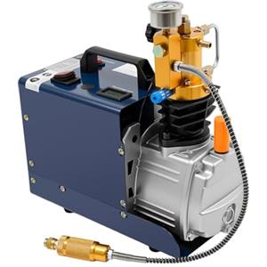 Owneed Compressore ad aria ad alta pressione, cilindrata 80 l/min, compressore ad aria compressore, 300 bar, 4500 PSI, 30 MPA, PCP 220 V, norma europea per pompa ad aria Airgun Scuba