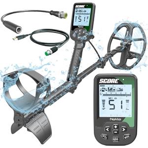 NOKTA DETECTION TECHNOLOGIES Nokta Score Metal Detector per adulti - Completamente impermeabile, ricaricabile, multifrequenza, rilevatori facili da usare per la caccia al tesoro (Score)