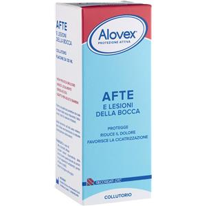 Alovex Collutorio Protezione Attiva 120ml - Efficace contro Afte e Lesioni Orali, Riduce il Dolore e Favorisce la Cicatrizzazione