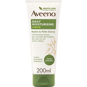 Aveeno Crema Idratante Corpo 200 ml - Idratazione Profonda con Avena Colloidale, Senza Profumo, Adatta a Pelle Sensibile