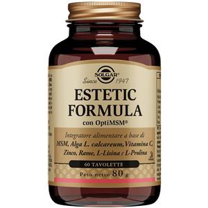 Solgar Estetic Formula - Integratore per Capelli, Pelle e Unghie con Vitamina C, Zinco, Rame e MSM - 60 Tavolette