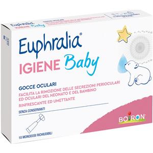 BOIRON Euphralia Igiene Baby - Gocce Oculari Omeopatiche 10 Monodose per la Detersione Oculare