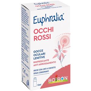 Boiron Euphralia Occhi Rossi Collirio 10ml - Soluzione Oftalmica Sterile Idratante e Lubrificante