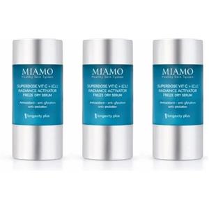 Medspa srl MIAMO LONGEVITY PLUS SUPERDOSE VIT C SIERO VISO ANTIOSSIDANTE ANTI INQUINAMENTO 3 X 5 ML