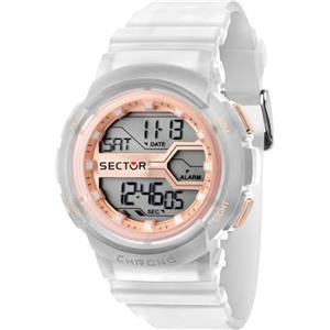 Sector No Limits Sector Ex-39 Orologio da uomo, digitale, al quarzo - R3251547001, bianco, M, Cinturino