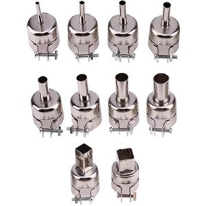 Generico Kit ugello ventola aria calda 5/10 pezzi diametro accessori pistola termica acciaio inossidabile for ventilatore stazione di saldatura rilavorazione(10pcs sets)