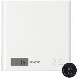 Salter 1066 WHDR15 Arc - Bilancia digitale, piattaforma ABS, max precisione, sottile, ingombro minimo, display LCD, funzione Azzeramento/Aggiungi e pesa per più ingredienti nella stessa ciotola