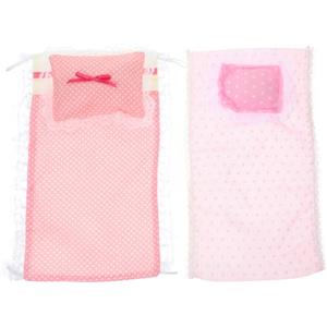 FUNOMOCYA 2 Set Biancheria Letto per Casa delle Bambole Letto in Miniatura Bambole, Camera di Cotone, Lenzuolo e Fodere Cuscino