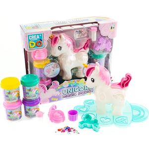 Creadò - Cavallino Magico Unicorno con Estrusori per Pasta Modellabile, Kit Creativo per Bambini 3